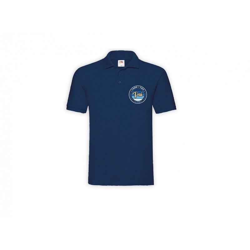 Polo Azul c/ Bordado Pai
