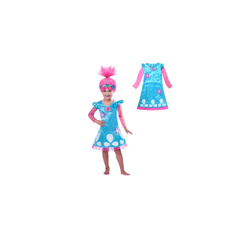 Fato Poppy Trolls, criança