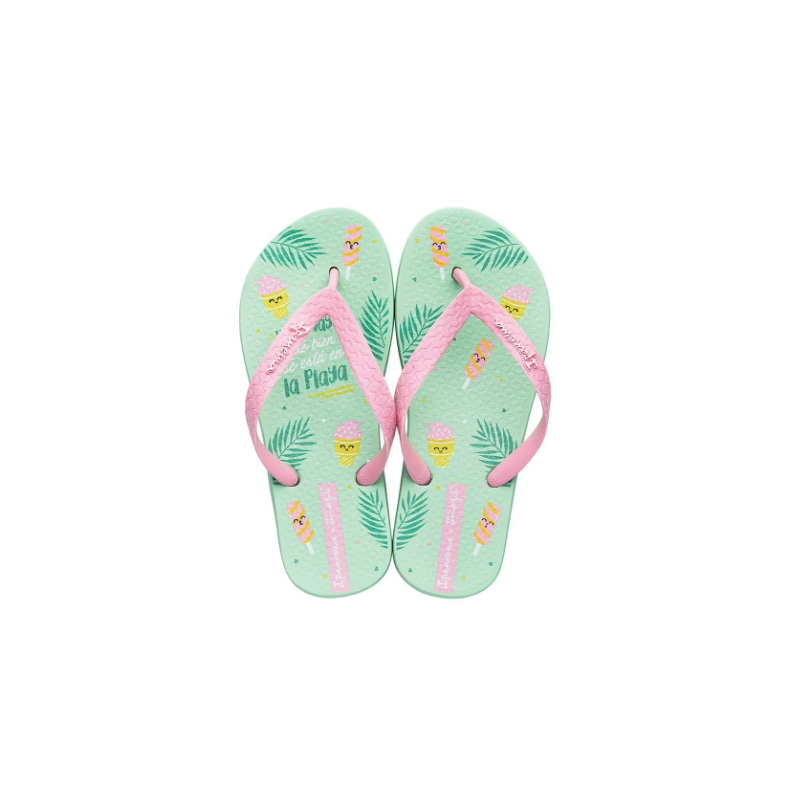 Chinelos de Praia Ipanema Green/Pink