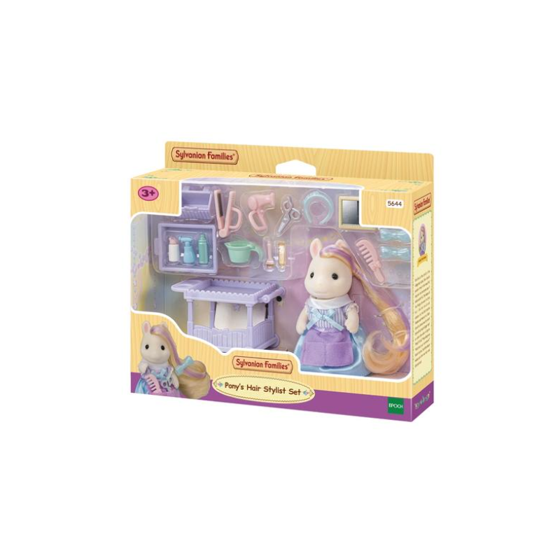 Boneco EPOCH Sylvanian Families set estilista Pony Serafina