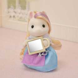 Boneco EPOCH Sylvanian Families set estilista Pony Serafina