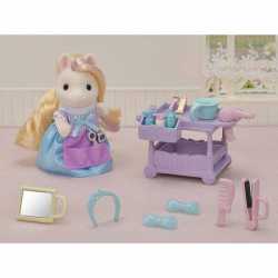 Boneco EPOCH Sylvanian Families set estilista Pony Serafina