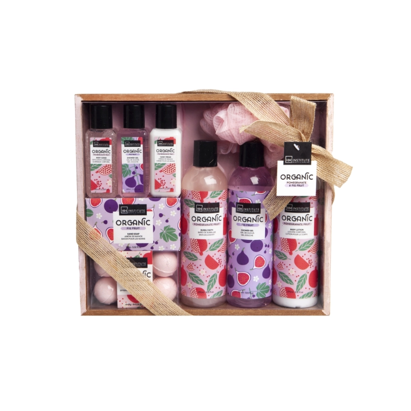 IDC Institute Caixa de presente orgânica de romã e figo