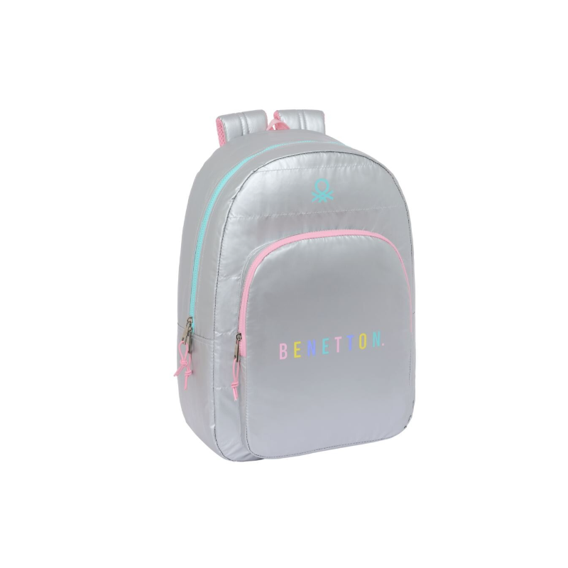 Mochila Escolar Benetton Silver