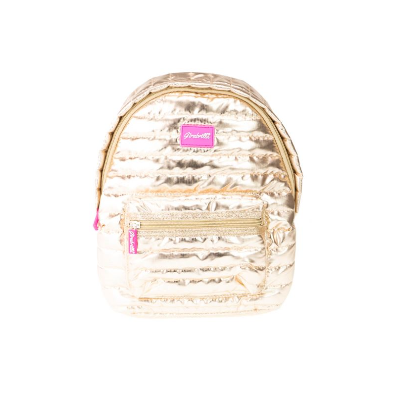 Mochila de Passeio Puffer Dourada Girabrilla