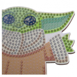Pinta c/ Diamantes Baby Yoda Crystal Art Buddy