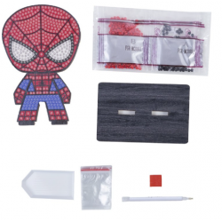 Pinta c/ Diamantes Spiderman Crystal Art Buddy