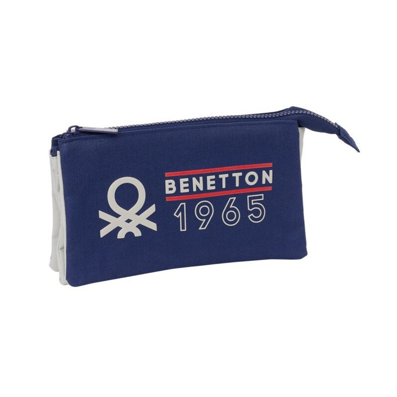 Estojo Triplo Benetton "Varsity"