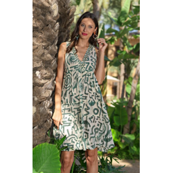Vestido Curto Verde Don...