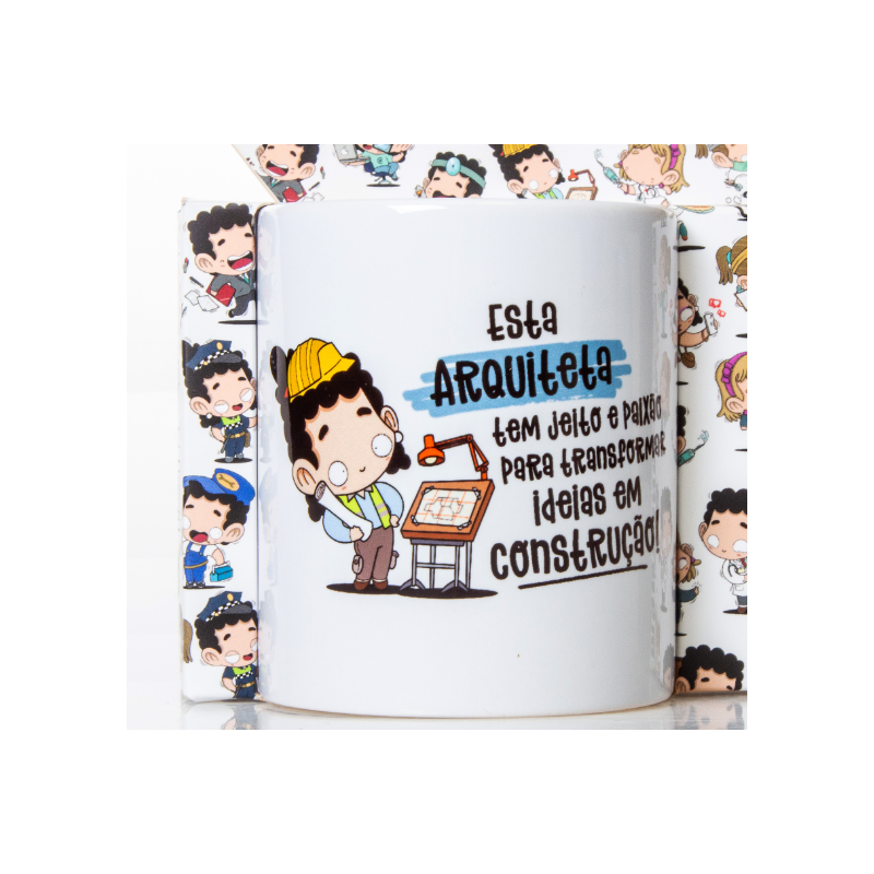 Caneca Profissões Arquiteta