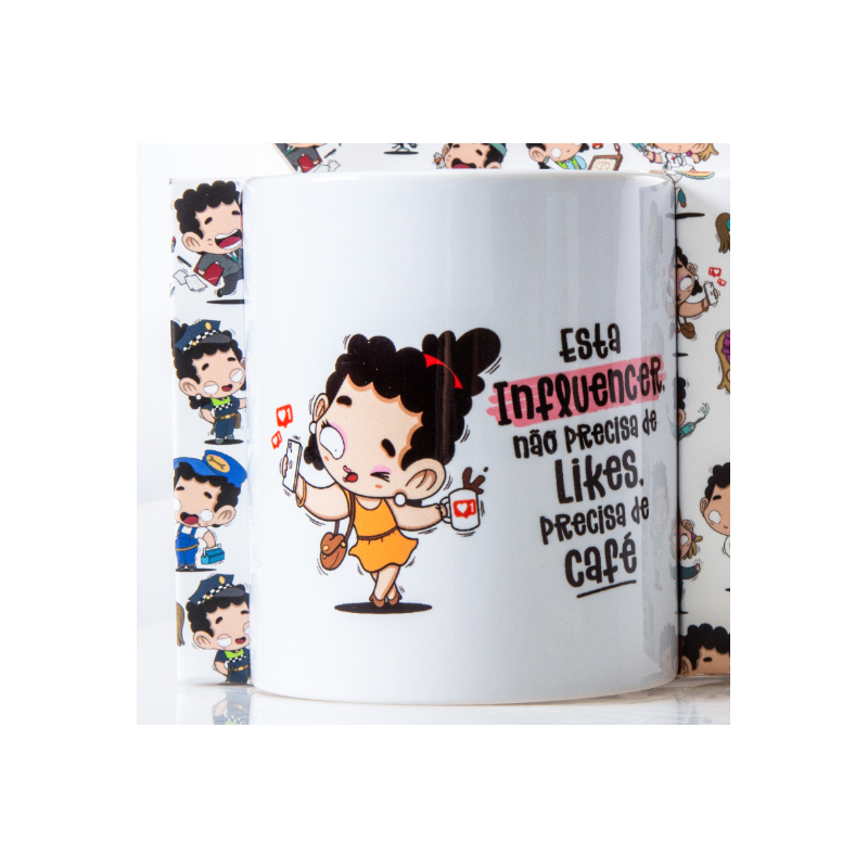 Caneca Profissões Influencer
