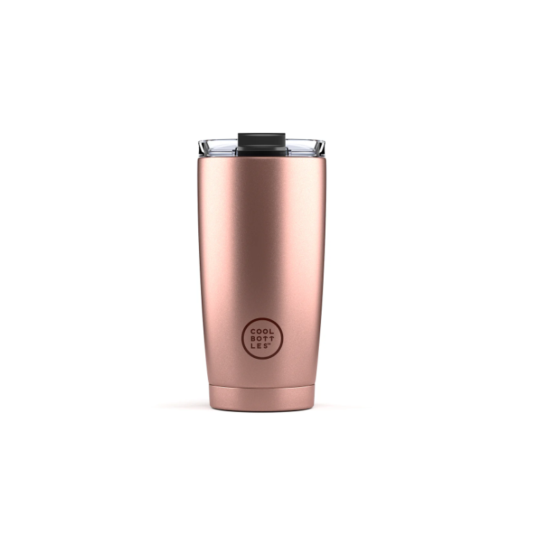 Copo Térmico Rosa Metálico 550ml Cool Bottles
