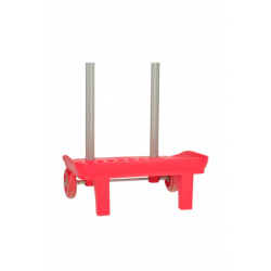 Carro Trolley Escolar Porta Mochila Vermelho