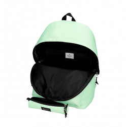 Mochila Portátil + Estojo Pepe Jeans ARIS Verde Claro