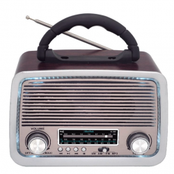 Rádio Vintage Madeira Clara/Escura Sami RS-11807