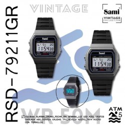 Reloj Sami Vintage LCD WR50M