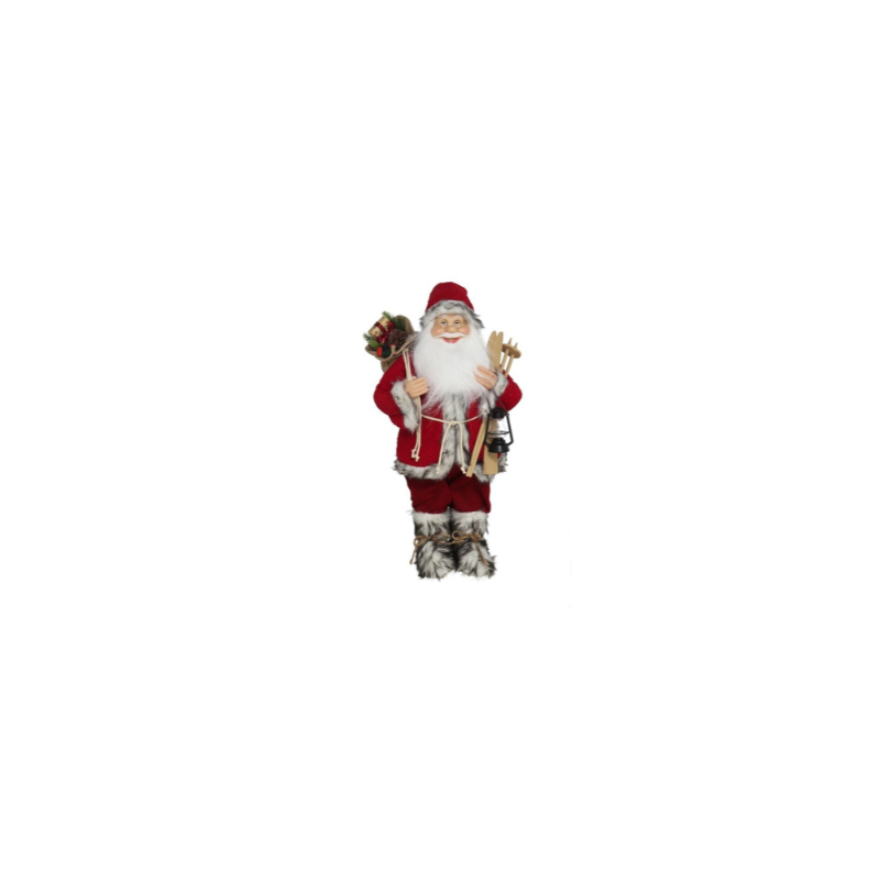 Pai Natal Com Esquis-45cm