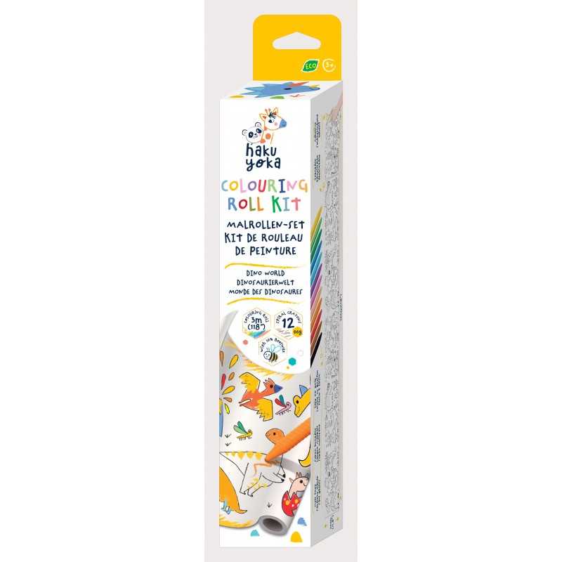 Rolo para Colorir + Crayons - Dinossauros