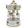 Carrossel de Música Branco/Azul 19 cm