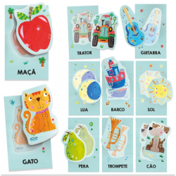 Cartas de atividades par bebés - Montessori