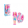 Nancy Boneca Verão Rosa com Chinelos a Combinar