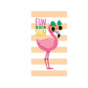 Toalha Praia Microfibra - Flamingo Fun In The Sun