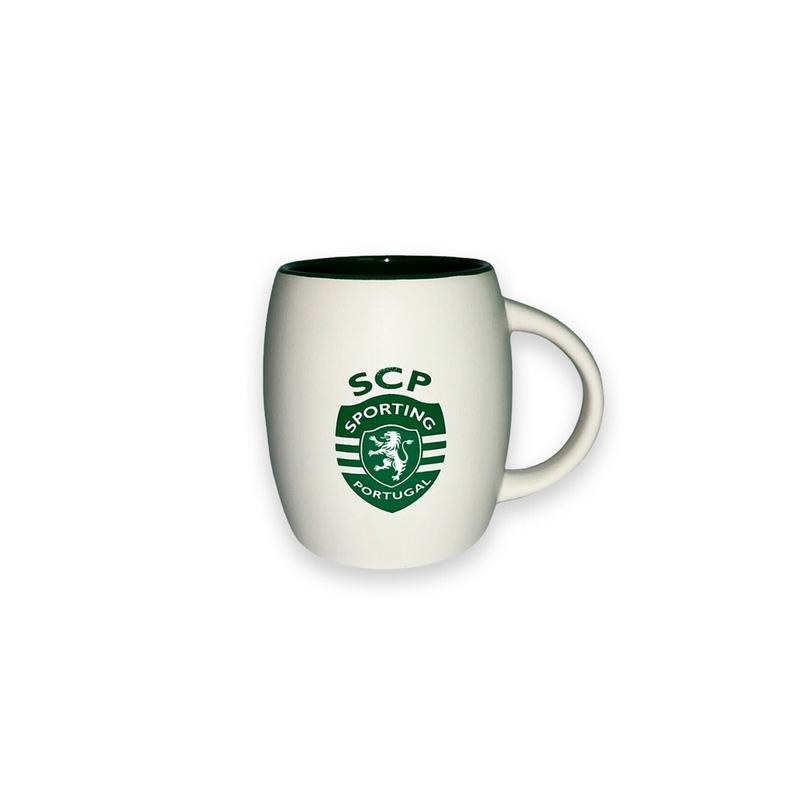 Caneca Barril Branca Sporting
