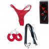 Kit Fantasia Algemas+Cuecas+Chicote