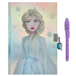 Diário secreto disfarçado congelado com caneta mágica