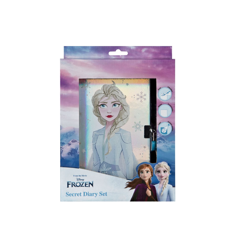 Diário secreto disfarçado congelado com caneta mágica