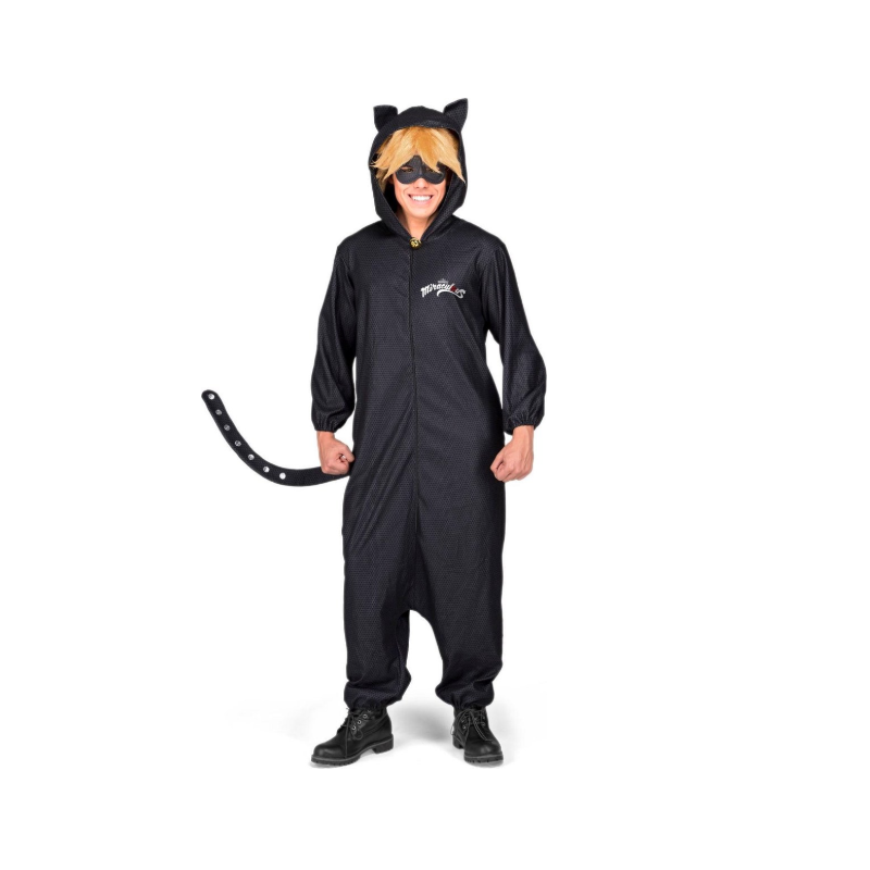 Fato de Cat Noir Miraculous para adulto