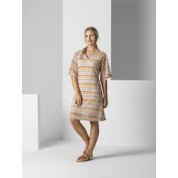 Vestido estampado curto Amichi