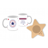 Caneca estrela "Melhor padrinho do mundo"