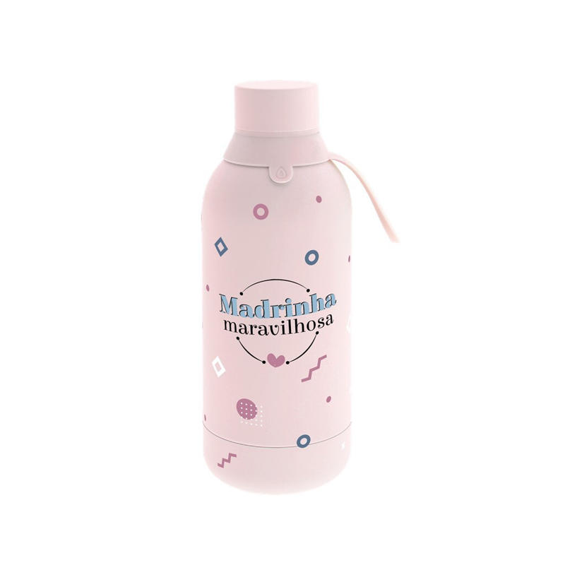 Garrafa Térmica 500ml - Pink Madrinha Maravilhosa