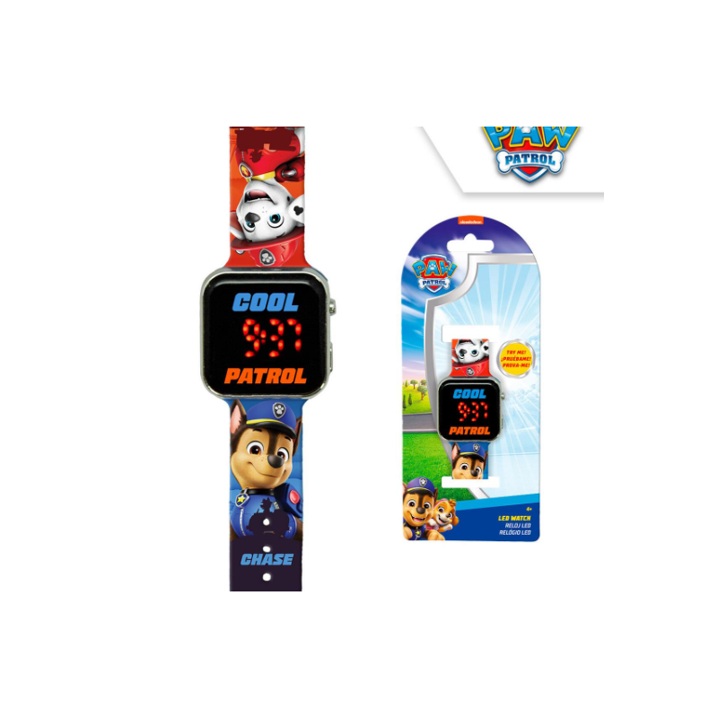 Relógio Led Watch Patrulha Pata