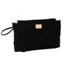 Bolsa de Praia Camomilla Franjas Preto