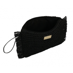 Bolsa de Praia Camomilla Franjas Preto