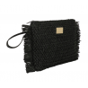 Bolsa de Praia Camomilla Franjas Preto