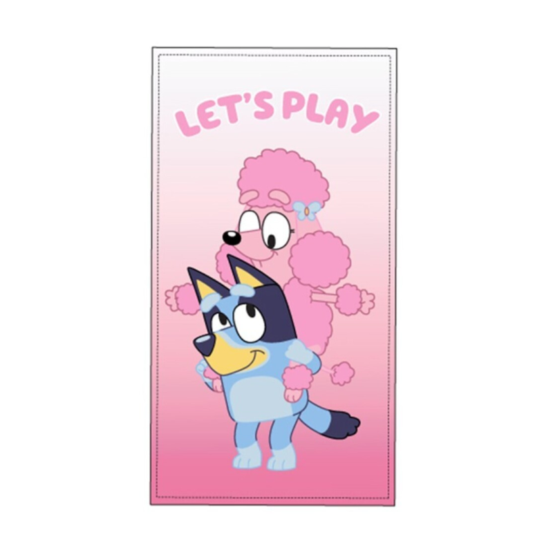 Toalha de praia let´s play Bluey