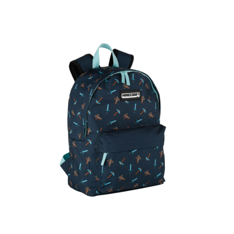 Mochila Escolar Pica Pica Minecraft 41cm