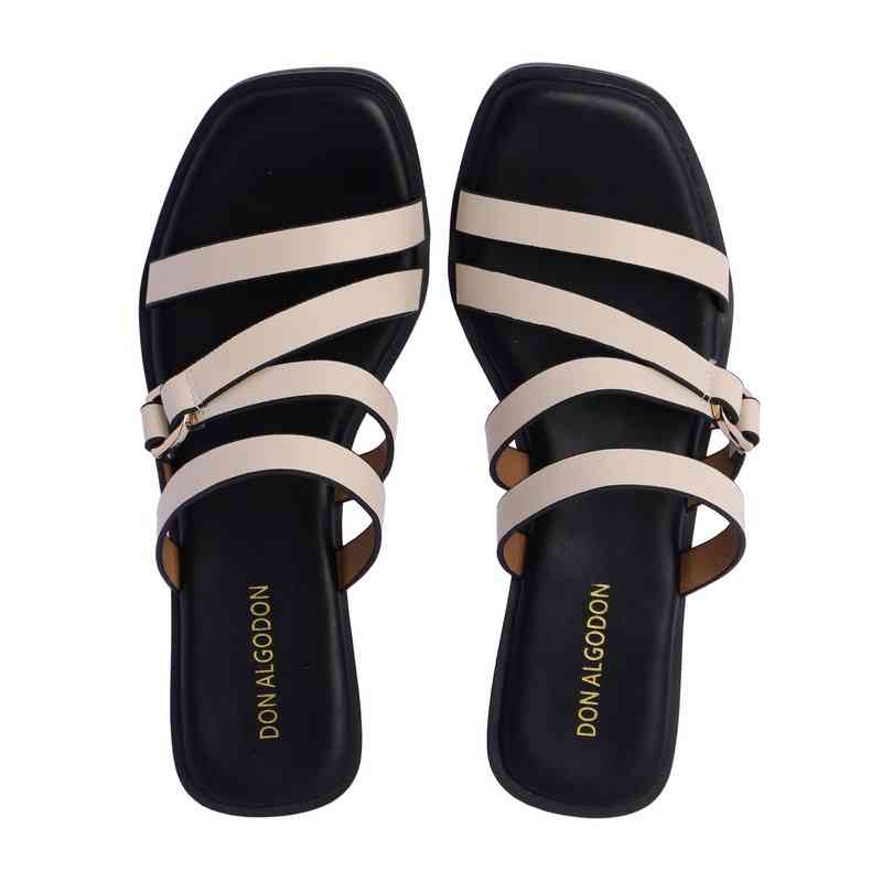 Sandália rasa Multicolor Don Algodon