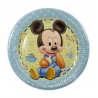 Pratos Festa Mickey Bebé 23cm