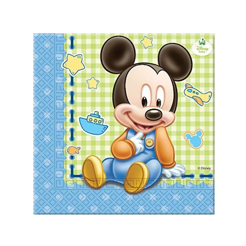 Guardanapos Festa Mickey Bebé