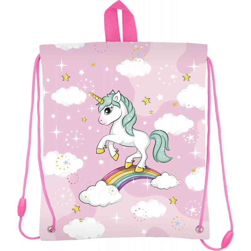 Saco Arco-íris Unicórnio de 25cm