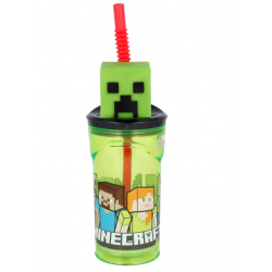 Garrafa 3D  Minecraft 360ml