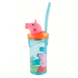 Garrafa Porquinha Peppa 3D  360ml
