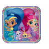 Pratos de papel Festa Shimmer & Shine Partyware  23 cm
