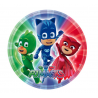 Pratos de papel Festa PJ Masks 23 cm