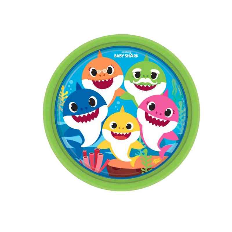 Pratos de Papel 23cm Festa Baby Shark