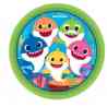 Pratos de Papel 23cm Festa Baby Shark